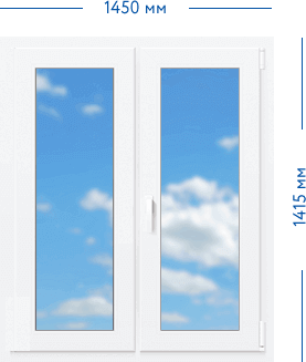 Двухстворчатое окно